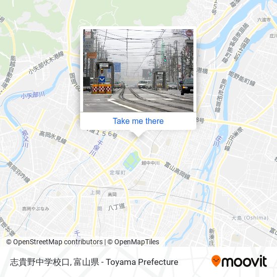 志貴野中学校口 map