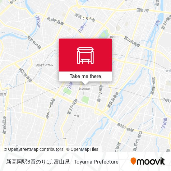新高岡駅3番のりば map