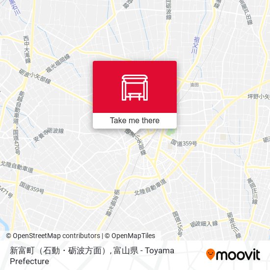 新富町（石動・砺波方面） map
