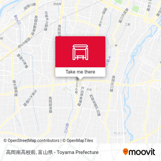 高岡南高校前 map
