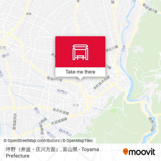 坪野（井波・庄川方面） map