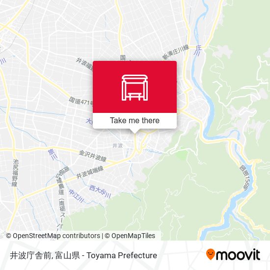 井波庁舎前 map