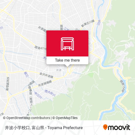 井波小学校口 map