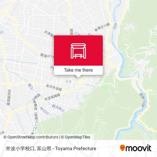 井波小学校口 map