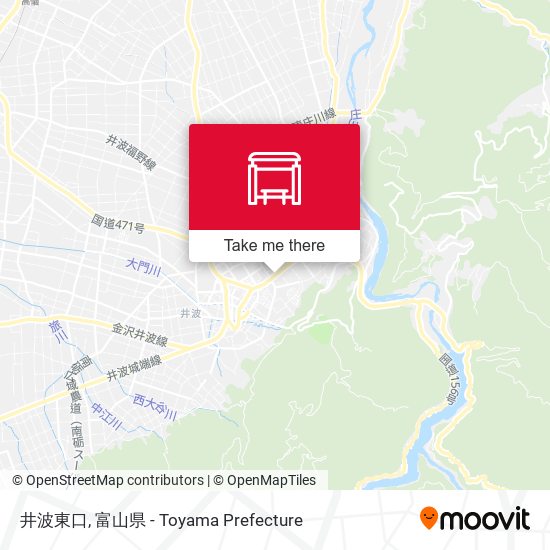 井波東口 map