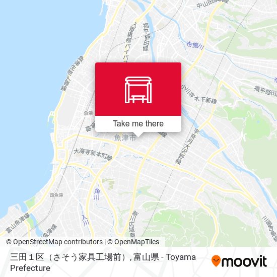 三田１区（さそう家具工場前） map
