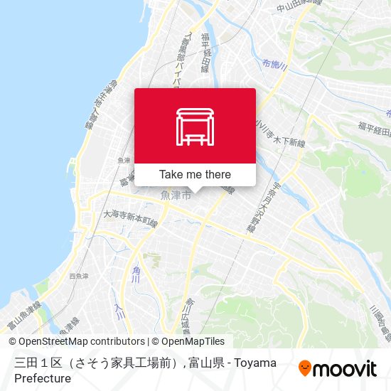 三田１区（さそう家具工場前） map