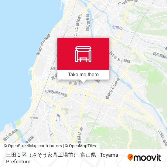 三田１区（さそう家具工場前） map