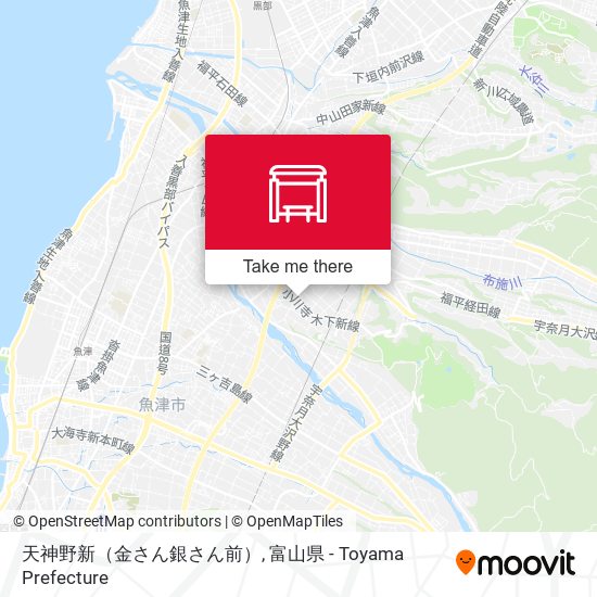 天神野新（金さん銀さん前） map