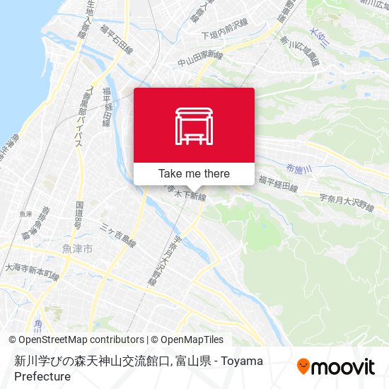 新川学びの森天神山交流館口 map