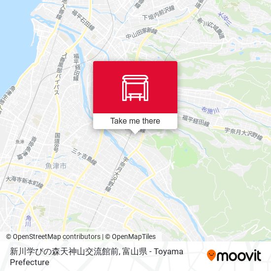 新川学びの森天神山交流館前 map