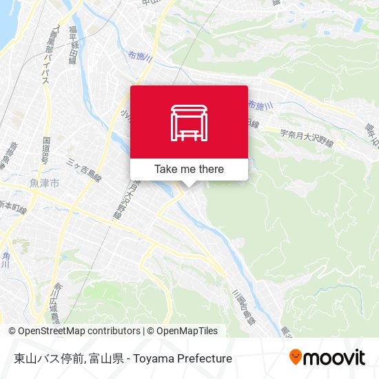 東山バス停前 map