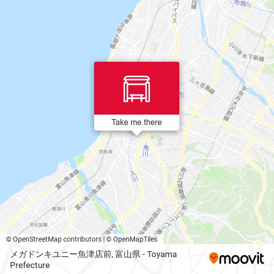 メガドンキユニー魚津店前 map