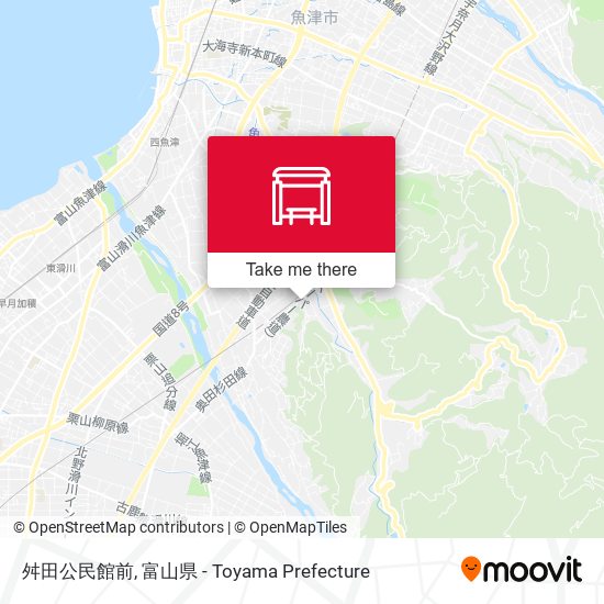 舛田公民館前 map