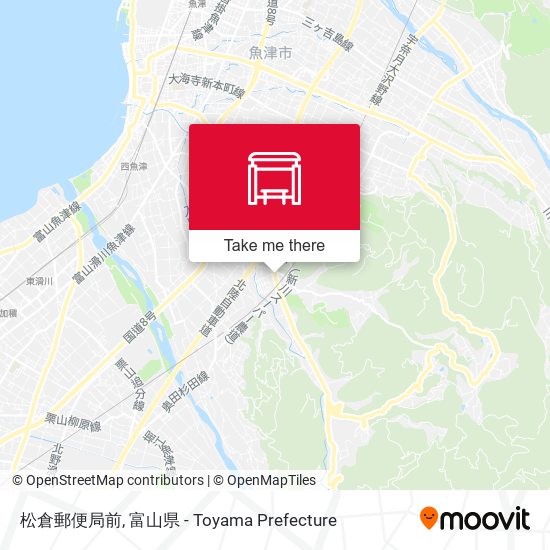 松倉郵便局前 map
