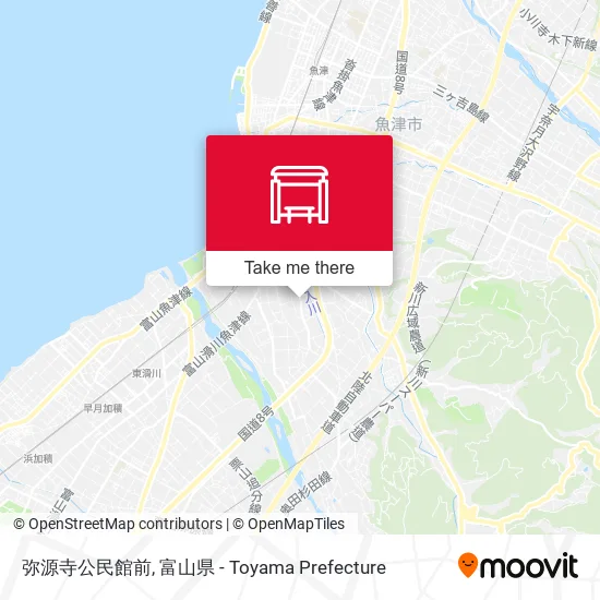 弥源寺公民館前 map