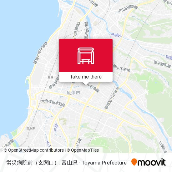 労災病院前（玄関口） map