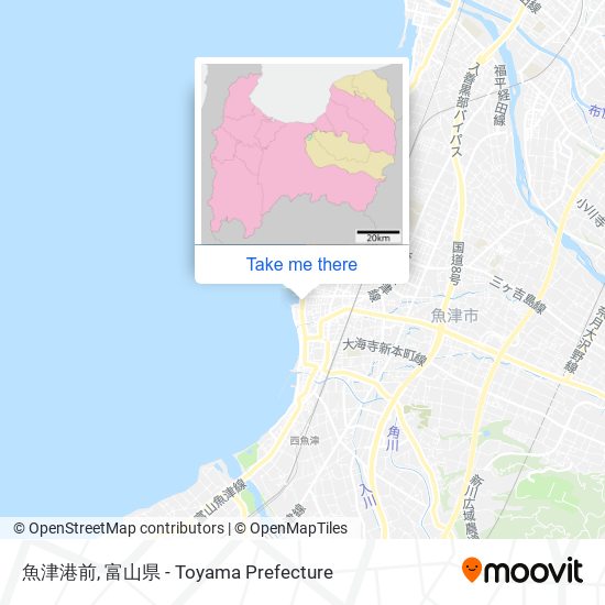 魚津港前 map