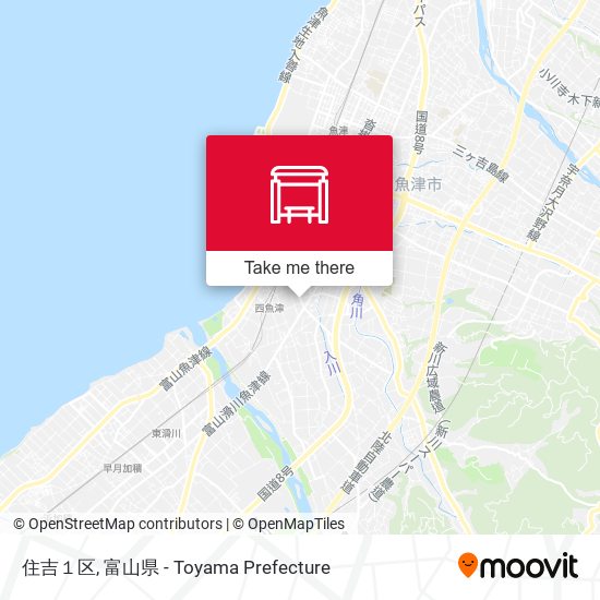 住吉１区 map