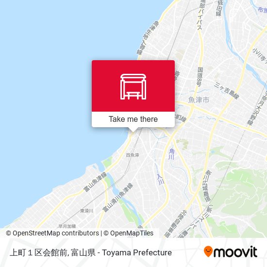 上町１区会館前 map