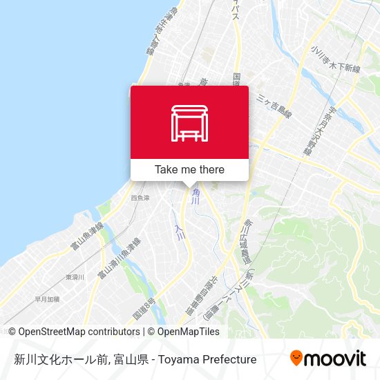 新川文化ホール前 map