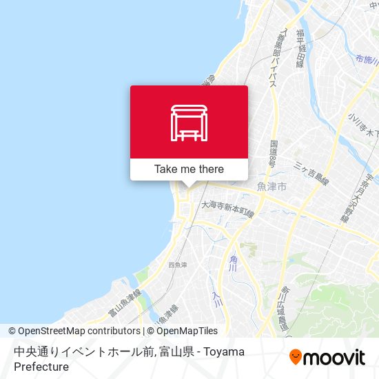 中央通りイベントホール前 map