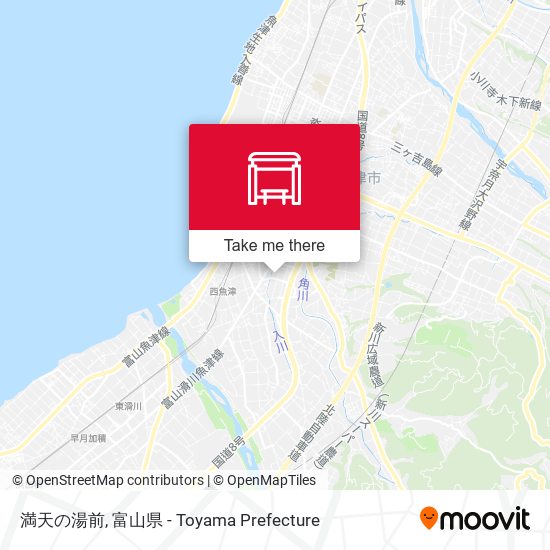 満天の湯前 map