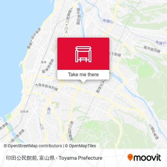 印田公民館前 map