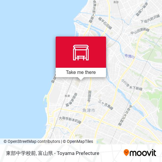 東部中学校前 map