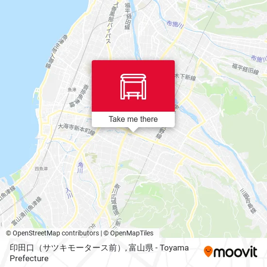 印田口（サツキモータース前） map