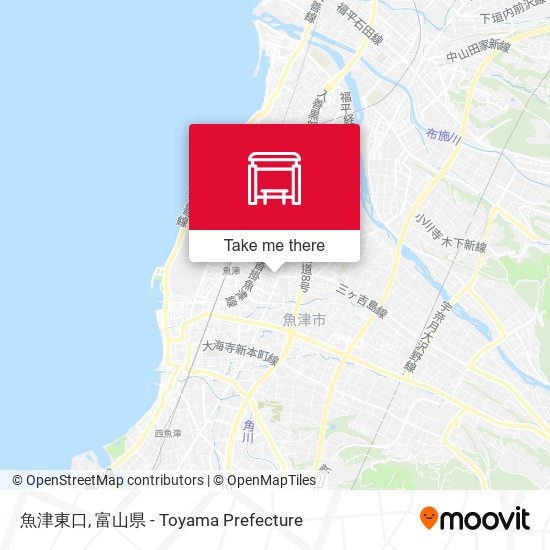 魚津東口 map