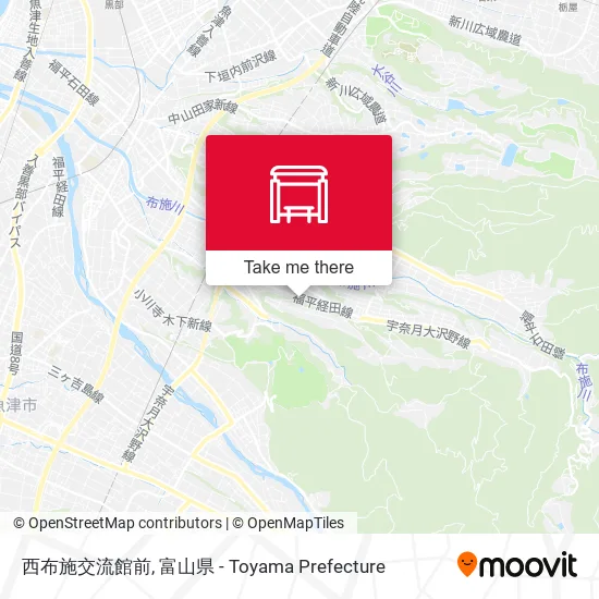 西布施交流館前 map