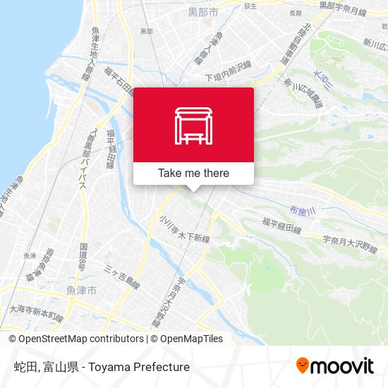 蛇田 map
