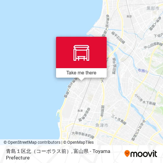 青島１区北（コーポラス前） map
