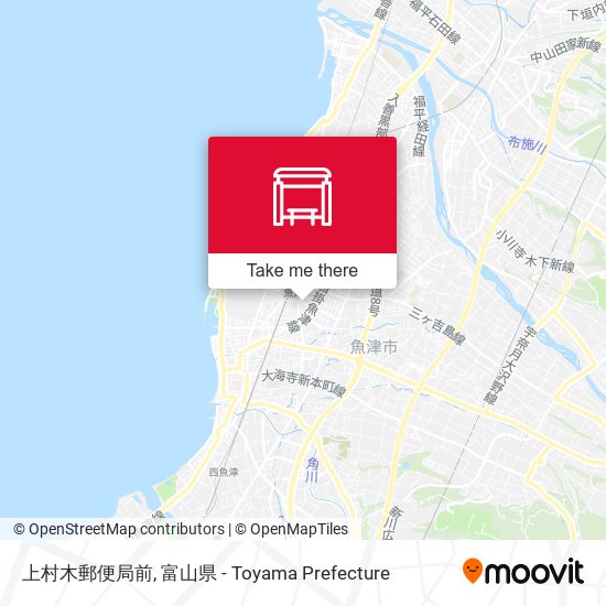 上村木郵便局前 map
