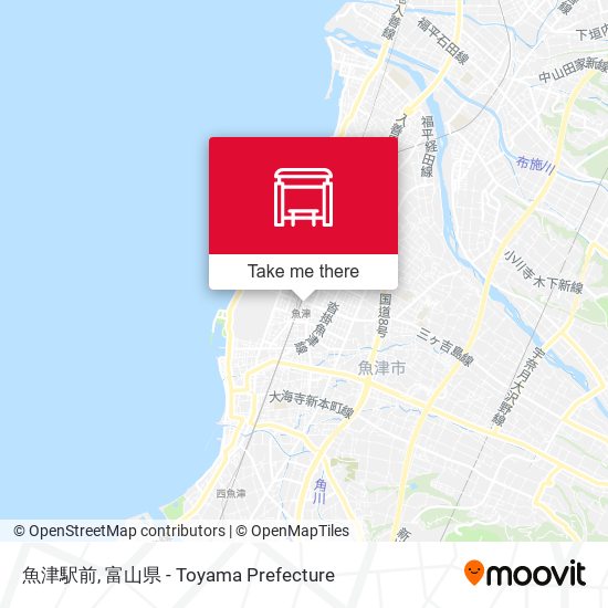 魚津駅前 map