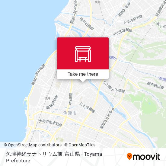 魚津神経サナトリウム前 map