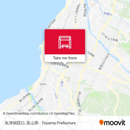 魚津病院口 map