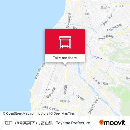江口（8号高架下） map