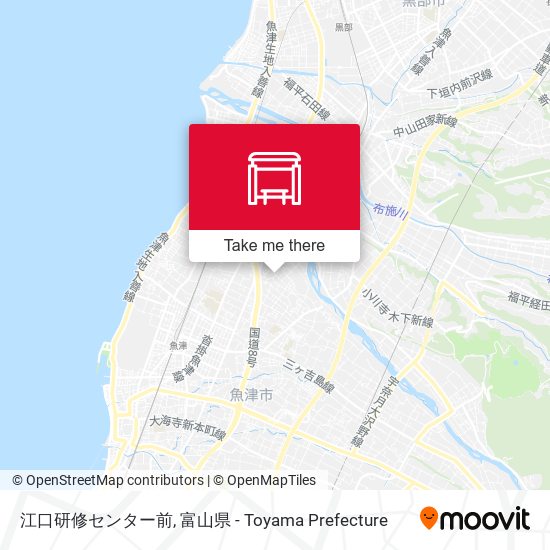 江口研修センター前 map
