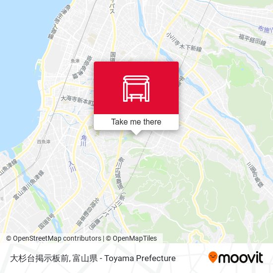 大杉台掲示板前 map