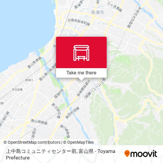 上中島コミュニティセンター前 map