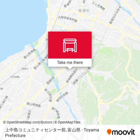 上中島コミュニティセンター前 map
