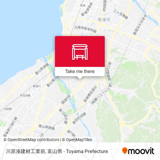 川原湊建材工業前 map