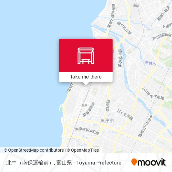 北中（南保運輸前） map