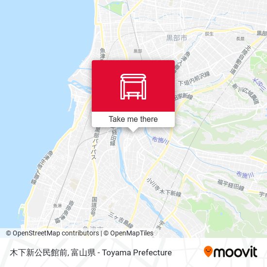 木下新公民館前 map