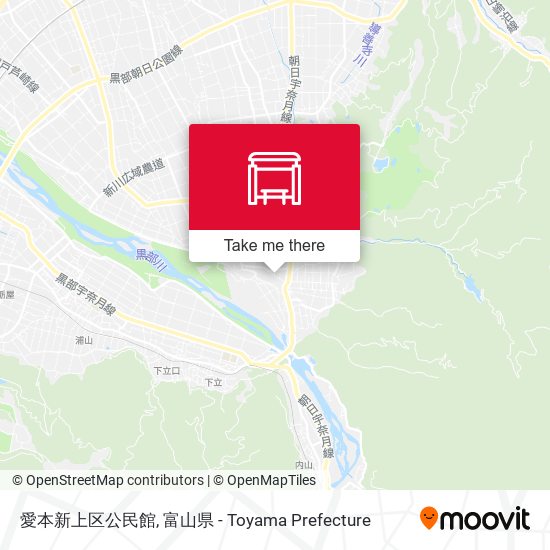 愛本新上区公民館 map