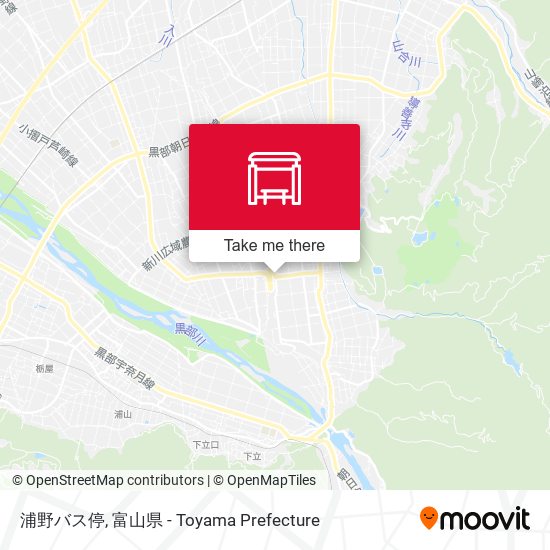 浦野バス停 map
