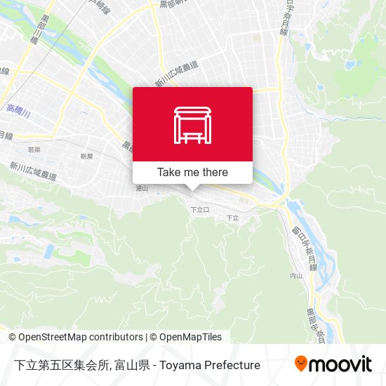 下立第五区集会所 map