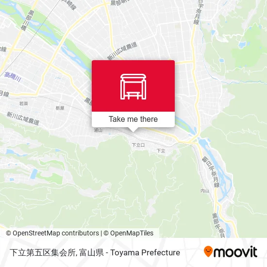 下立第五区集会所 map